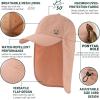 imageTOPEX LXL Sun Hats for Women Ponytail Baseball Cap with Neck Flap UPF50 Summer Hiking Gardening Hat WaterproofPink
