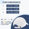 imageTOPEX LXLXXL Unisex Moisture Wicking Baseball Cap Breathable Sport Hats Sun Protection Summer Cap with Sunglass LockWhiteponytail Hole