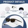 imageTOPEX LXLXXL Unisex Moisture Wicking Baseball Cap Breathable Sport Hats Sun Protection Summer Cap with Sunglass LockWhiteponytail Hole