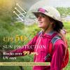imageTOPEX Womens Wide Brim Sun Hat with Ponytail Hole UV 50 Summer Beach Sunhat for Fishing Hiking Outdoor Cooling MeshBeige