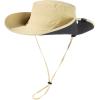 imageTOPEX Womens Wide Brim Sun Hat with Ponytail Hole UV 50 Summer Beach Sunhat for Fishing Hiking Outdoor Cooling MeshKhaki
