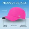 imageTOPEX XLXXL Ponytail Sun Baseball Cap for Women Cooling Running Hat Summer Breathable Mesh HatRhodamine Red