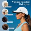 imageTOPEX XLXXL Ponytail Sun Baseball Cap for Women Cooling Running Hat Summer Breathable Mesh HatWhite