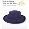 imageUV 50 Sun Hat for Women Wide Brim with Ponytail Hole Summer Packable Sunhat for Beach Fishing Hiking Gardening WaterproofNavy