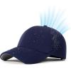 imageHydro Performance Snapback Baseball Cap Lightweight Cooling Hat for Large Heads Water Repellent Breathable FloatableNavyeco Pack
