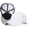imageOversize XLXXL Snapback Baseball Cap Hydro Performance Cool Hat Water Repellent Golf Boat Beach WorkoutWhite