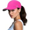 imageTOPEX XLXXL Ponytail Sun Baseball Cap for Women Cooling Running Hat Summer Breathable Mesh HatRhodamine Red