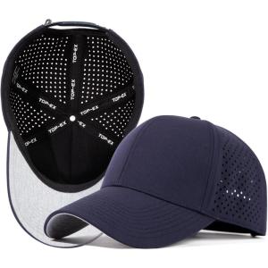 imageOversize XLXXL Snapback Baseball Cap Hydro Performance Cool Hat Water Repellent Golf Boat Beach WorkoutNavy
