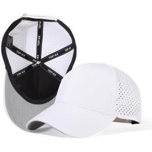 imageOversize XLXXL Snapback Baseball Cap Hydro Performance Cool Hat Water Repellent Golf Boat Beach WorkoutWhite