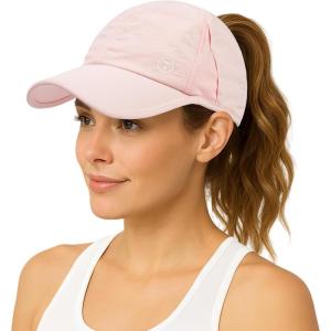 imageTOPEX Cooling UV 50 High Ponytail Baseball Cap for Women  Most Women Start with SM  Breathable for Running Golf SportsBaby Pink
