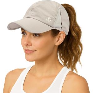 imageTOPEX Cooling UV 50 High Ponytail Baseball Cap for Women  Most Women Start with SM  Breathable for Running Golf SportsCloud Grey