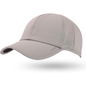 imageTOPEX LXLXXL Unisex Moisture Wicking Baseball Cap Breathable Sport Hats Sun Protection Summer Cap with Sunglass LockGrey
