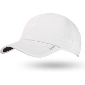 imageTOPEX LXLXXL Unisex Moisture Wicking Baseball Cap Breathable Sport Hats Sun Protection Summer Cap with Sunglass LockWhite