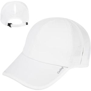 imageTOPEX LXLXXL Unisex Moisture Wicking Baseball Cap Breathable Sport Hats Sun Protection Summer Cap with Sunglass LockWhiteponytail Hole