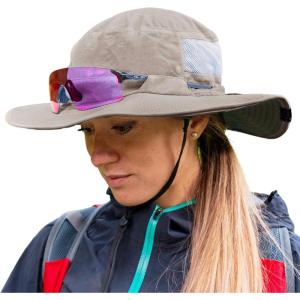 imageTOPEX Womens Wide Brim Sun Hat with Ponytail Hole UV 50 Summer Beach Sunhat for Fishing Hiking Outdoor Cooling MeshGrey