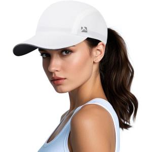 imageTOPEX XLXXL Ponytail Sun Baseball Cap for Women Cooling Running Hat Summer Breathable Mesh HatWhite