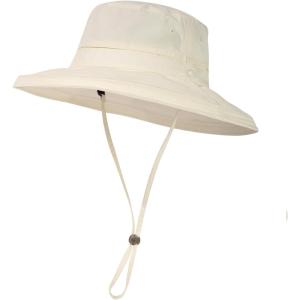 imageUV 50 Sun Hat for Women Wide Brim with Ponytail Hole Summer Packable Sunhat for Beach Fishing Hiking Gardening WaterproofBeige