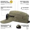 imageTOPEX Mens Waterproof Army Hat  Foldable Brim Cadet Military Cap for Golf Running Outdoor Dad Baseball Cap96569army Green