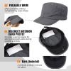 imageTOPEX Mens Waterproof Army Hat  Foldable Brim Cadet Military Cap for Golf Running Outdoor Dad Baseball Cap96569army Green