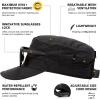 imageTOPEX Mens Waterproof Army Hat  Foldable Brim Cadet Military Cap for Golf Running Outdoor Dad Baseball Cap96569black