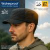 imageTOPEX Mens Waterproof Army Hat  Foldable Brim Cadet Military Cap for Golf Running Outdoor Dad Baseball Cap96569dark Grey