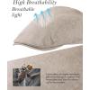 imageTOPEX XLXXL Mens 100 Linen Flat Cap Summer Cooling Newsboy Hats Cotton Lining557beige