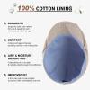 imageTOPEX XLXXL Mens 100 Linen Flat Cap Summer Cooling Newsboy Hats Cotton Lining557natural Beige