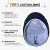 imageTOPEX XLXXL Mens 100 Linen Flat Cap Summer Cooling Newsboy Hats Cotton Lining557navy Blue