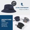 imageOversized XL XXL Mens Cooling UPF 50 Sun Hat Lightweight Foldable Wide Brim Bucket Boonie Golf Hiking FishingNavy