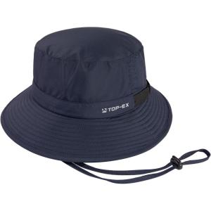 imageOversized XL XXL Mens Cooling UPF 50 Sun Hat Lightweight Foldable Wide Brim Bucket Boonie Golf Hiking FishingNavy