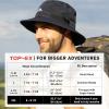 imageTOPEX LXLXXL UV50 Waterproof Bucket Sun Hat for Fishing Golf Hiking AllWeather Outdoor Rain Hat Stiff Brim