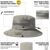 imageTOPEX LXLXXL Waterproof UPF50 Wide Brim Sun Hat wBreathable Vented MeshLight Grey
