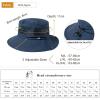 imageTOPEX LXLXXL Waterproof UPF50 Wide Brim Sun Hat wBreathable Vented MeshNavyblue