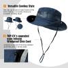 imageTOPEX LXLXXL Waterproof UPF50 Wide Brim Sun Hat wBreathable Vented MeshNavyblue