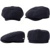 imageTOPEX LXLXXL Wool Tweed Newsboy Cap for Men Paperboy Warm Winter Hat Vintage Flat Ivy Cabbie Gatsby CapBlueherringbone