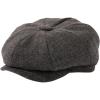 imageTOPEX LXLXXL Wool Tweed Newsboy Cap for Men Paperboy Warm Winter Hat Vintage Flat Ivy Cabbie Gatsby CapPlaid Dark Grey