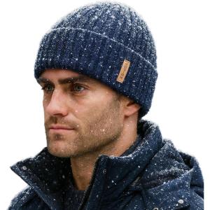 imageTOPEX DryKnit Waterproof LXLXXL Winter Fleece Lined Beanie Hat for Men Women Warm Knit Watch Skull Cap Cold WeatherNavyharbor