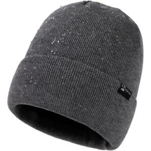 imageTOPEX DryKnit Waterproof Merino Wool ML XLXXL Fleece Lined BeanieWarm Cold Weather Winter Hat MenampampWomenGrey