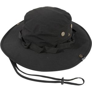 imageTOPEX Oversized XL XXL Mens Sun Hats Wide Brim Fishing Safari UPF50 Crown Big Head Chin Cord95552black