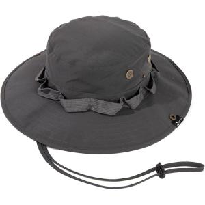 imageTOPEX Oversized XL XXL Mens Sun Hats Wide Brim Fishing Safari UPF50 Crown Big Head Chin Cord95552grey