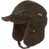 imageComhats Aviator Hat Faux Leather Pilot Cap Oversize Adult Men Winter Trapper Hunting Hat 5666CMBrown