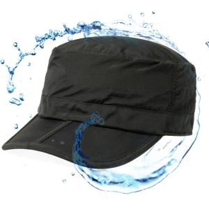 imageTOPEX XL XXL Waterproof ampamp UV50 Army Cap wFoldable Brim ampamp Card Pocket 6165CM94607black