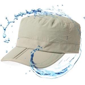 imageTOPEX XL XXL Waterproof ampamp UV50 Army Cap wFoldable Brim ampamp Card Pocket 6165CM94607lightgrey