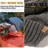 imageOversize LXLXXL Merino Wool Slouchy Waterproof Visor Beanie Big Large Head Knit HatGrey