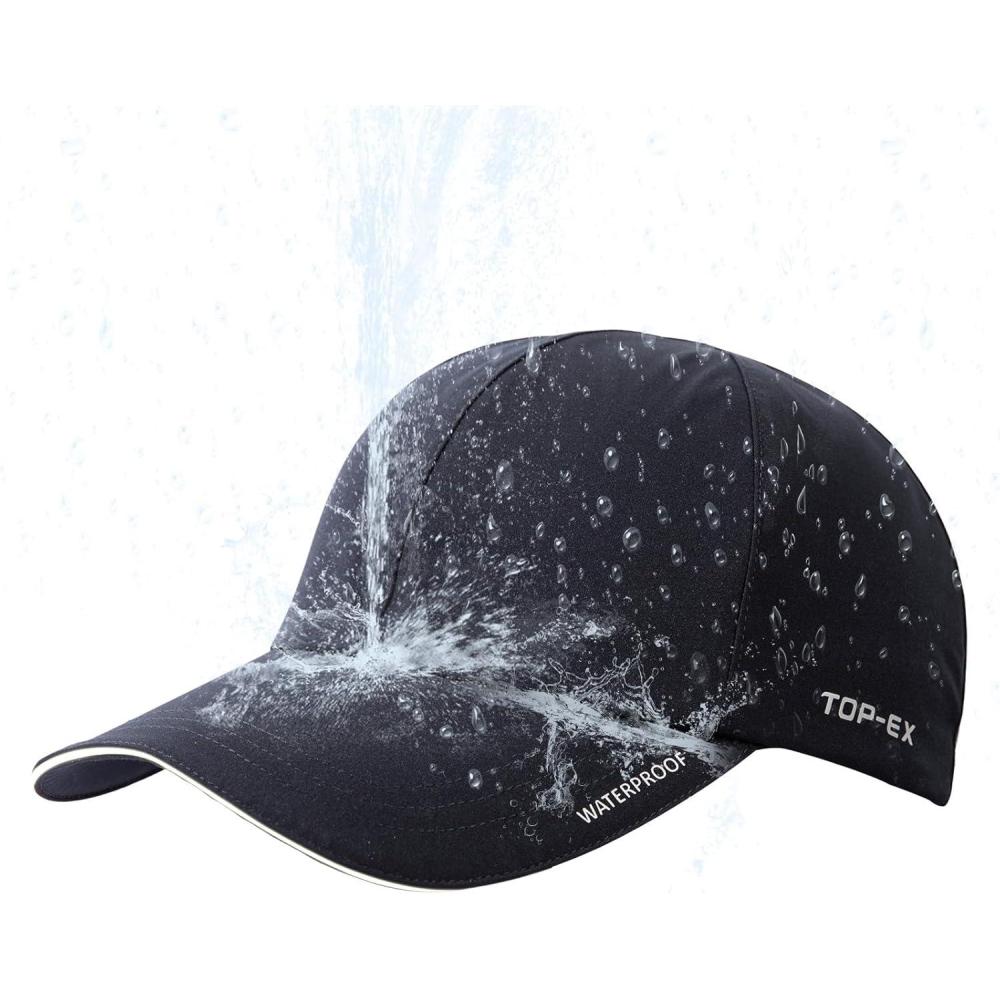 imageOversized XL XXL Waterproof All Weather Performance Running Cap Recycled Unstructured Baseball Hat Urban StormStorm Navy