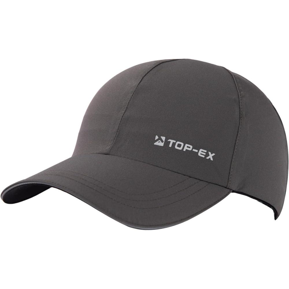 imageOversized XL XXL Waterproof All Weather Performance Running Cap Recycled Unstructured Baseball Hat Urban StormUrban Darkgrey