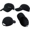 imageOversized XL XXL Waterproof All Weather Performance Running Cap Recycled Unstructured Baseball Hat Urban StormUrban Black