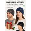 imageTOPEX PolarWool 100 Merino Wool Beanie Hat for Men Women  Warm Soft Knit Winter Hat for Large Heads Hiking RunningNavy