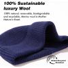 imageTOPEX PolarWool 100 Merino Wool Beanie Hat for Men Women  Warm Soft Knit Winter Hat for Large Heads Hiking RunningNavy