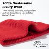 imageTOPEX PolarWool 100 Merino Wool Beanie Hat for Men Women  Warm Soft Knit Winter Hat for Large Heads Hiking RunningRed
